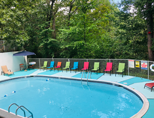 The pool at the Lodge in Eureka Springs Arkansas